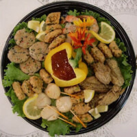 Fine Kettle breaded seafood platter catering