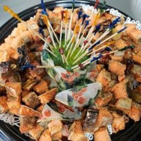 Fine Kettle cooked salmon platter catering