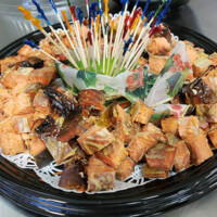 Fine Kettle cooked salmon tray catering