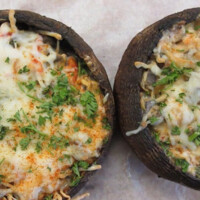 Fine Kettle crab stuffed portobello mushrooms