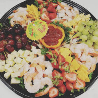 Fine Kettle fruit and shrimp tray catering