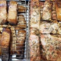 Fine Kettle herbed fish filets after baking