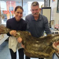 Fine Kettle o Fish Kathy and Bob holding very large fish