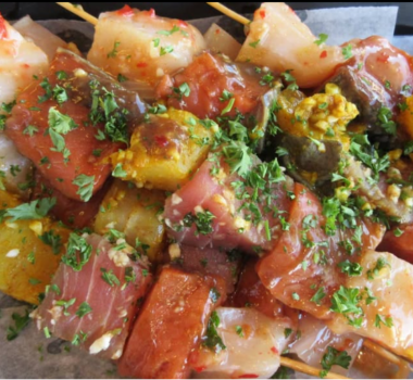 Fine Kettle o Fish Salmon Kebabs