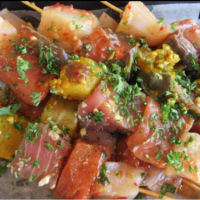 Fine Kettle o Fish Salmon Kebabs