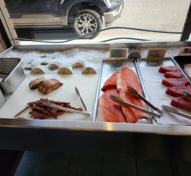 Fine Kettle o Fish fresh fish in store window