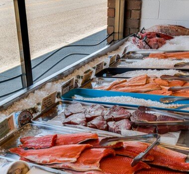 Fine Kettle o Fish fresh fish in window