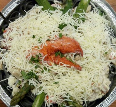 Fine Kettle o Fish lobster pasta vegs