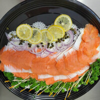 Fine Kettle smoked salmon platter catering